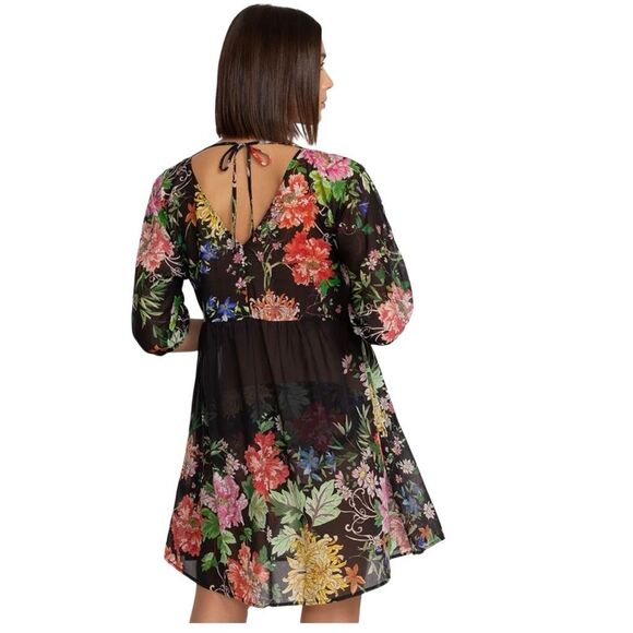 Johnny Was Women's Metalli Notte A-Line Dress Medium - Picture 7 of 14